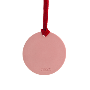Festive Snowflake Ornament Pink/White