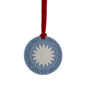 Festive Flower Ornament Blue/White
