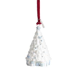 Festive Festivity Ornament White & Blue