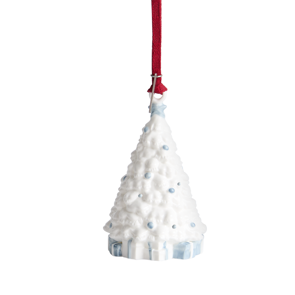 Festive Festivity Ornament White & Blue