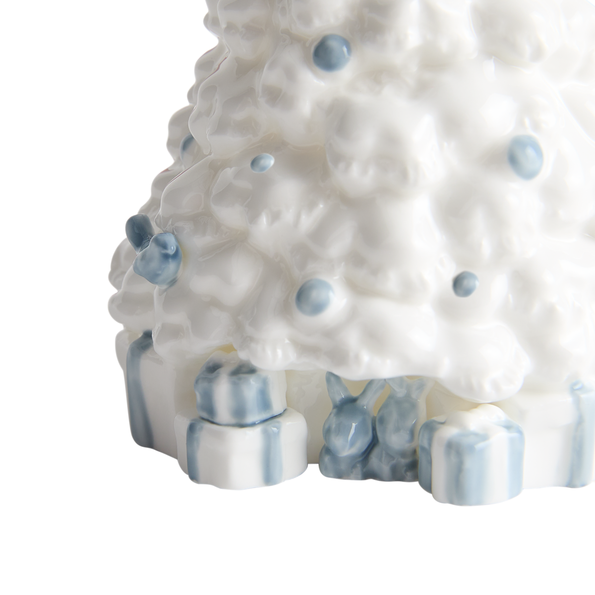 Festive Festivity Ornament White & Blue