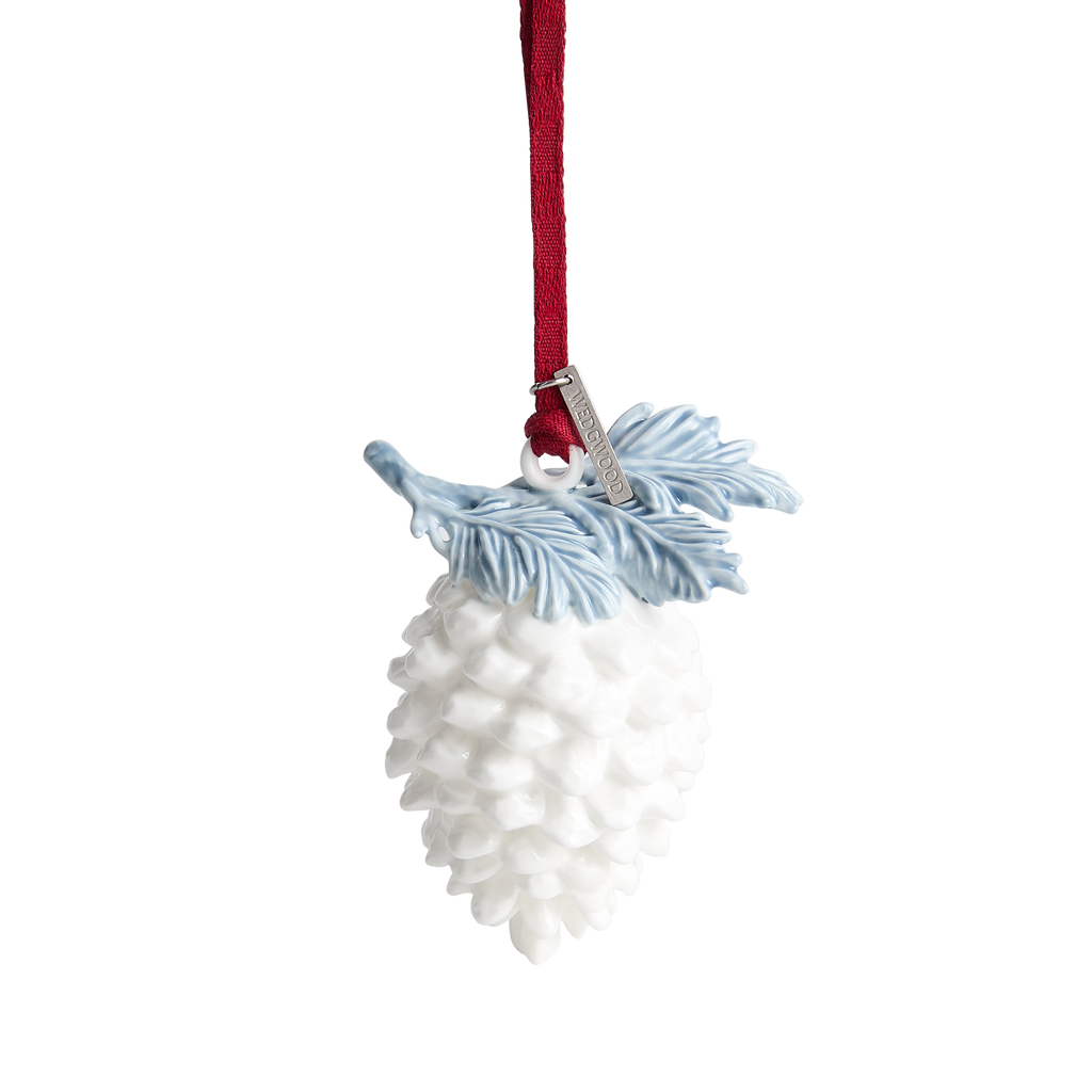 Festive Prosperity Ornament White & Blue