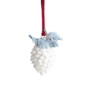 Festive Prosperity Ornament White & Blue
