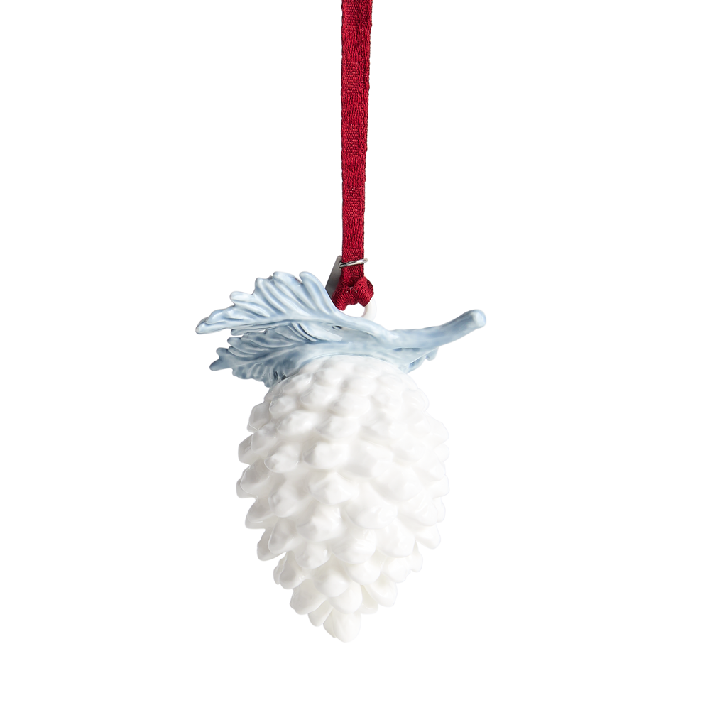 Festive Prosperity Ornament White & Blue