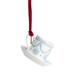 Festive Ritual Ornament White & Blue