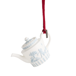 Festive Host Ornament White & Blue
