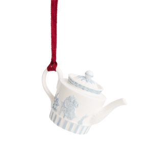 Festive Host Ornament White & Blue