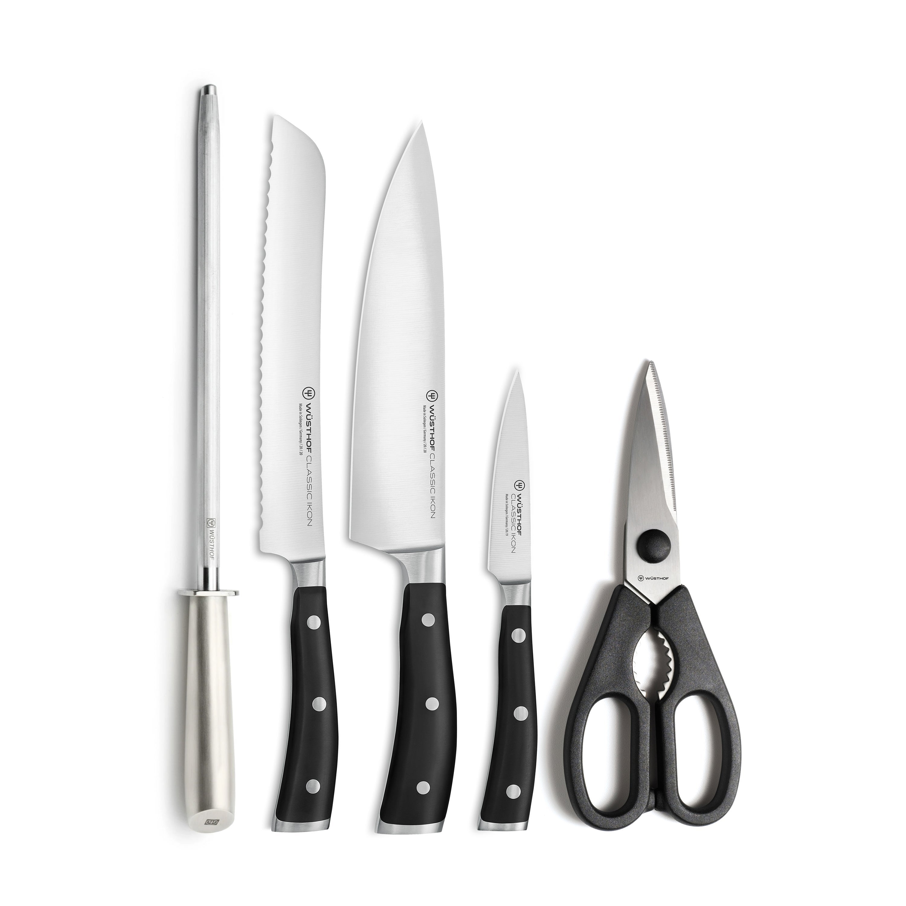 Classic Ikon Knife Block Set, Set of 6