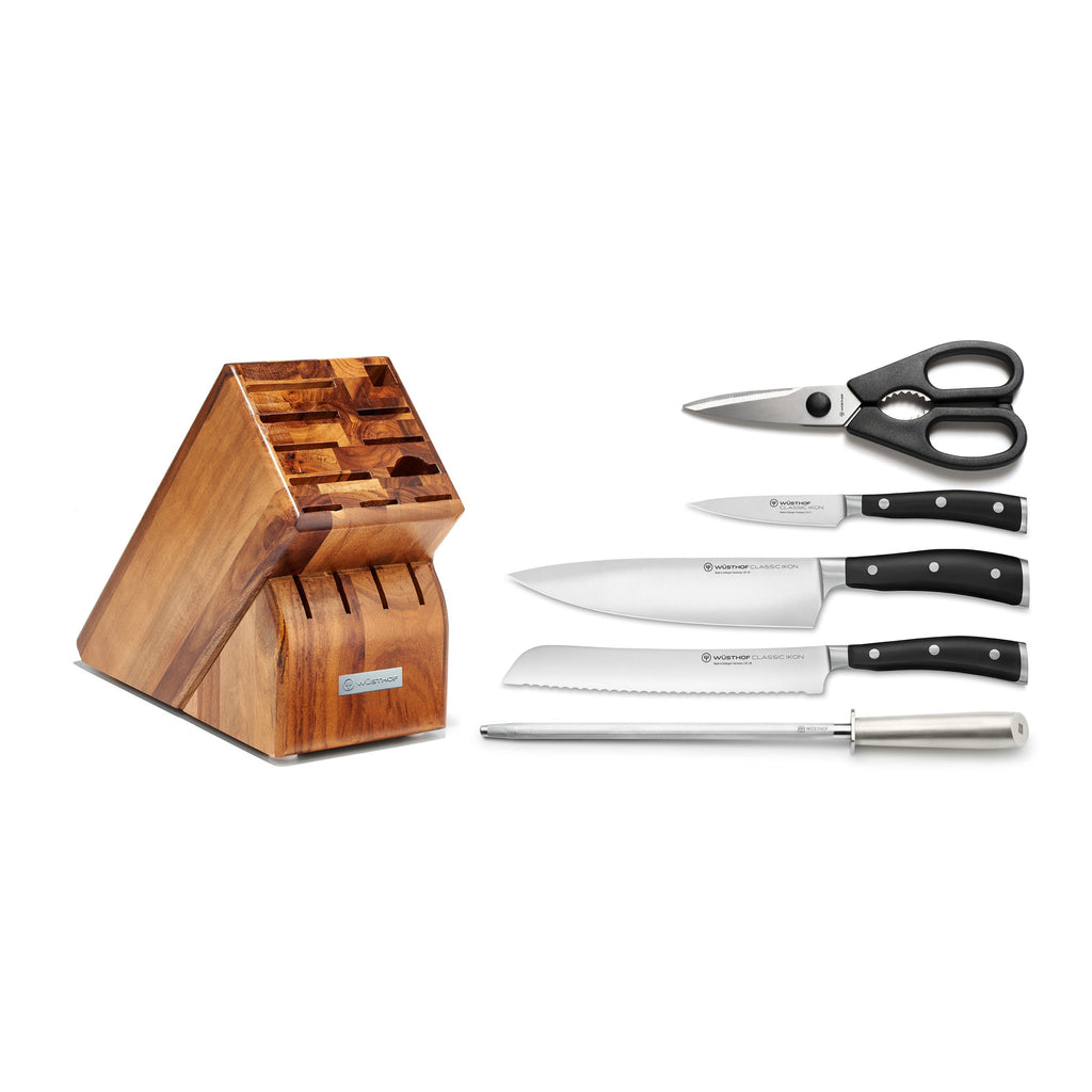 Classic Ikon Knife Block Set, Set of 6