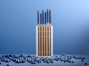 Classic Designer Knife Block Set in Wild Blueberry, Set of 8