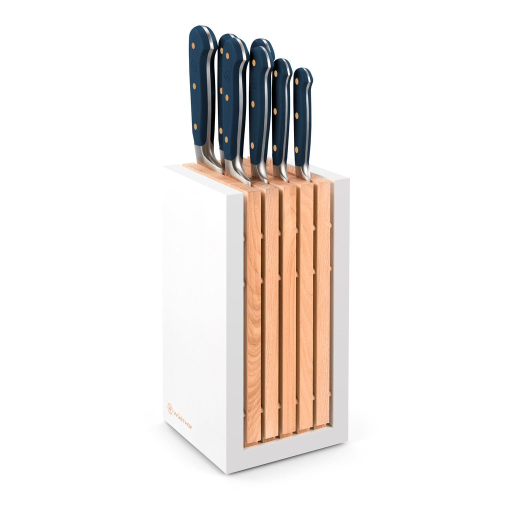 Classic Designer Knife Block Set in Wild Blueberry, Set of 8