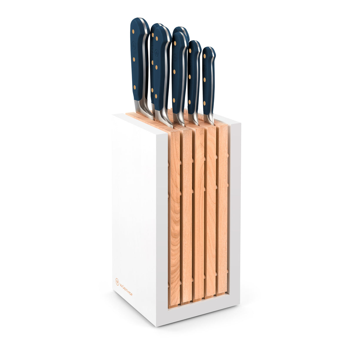 Classic Designer Knife Block Set in Wild Blueberry, Set of 8