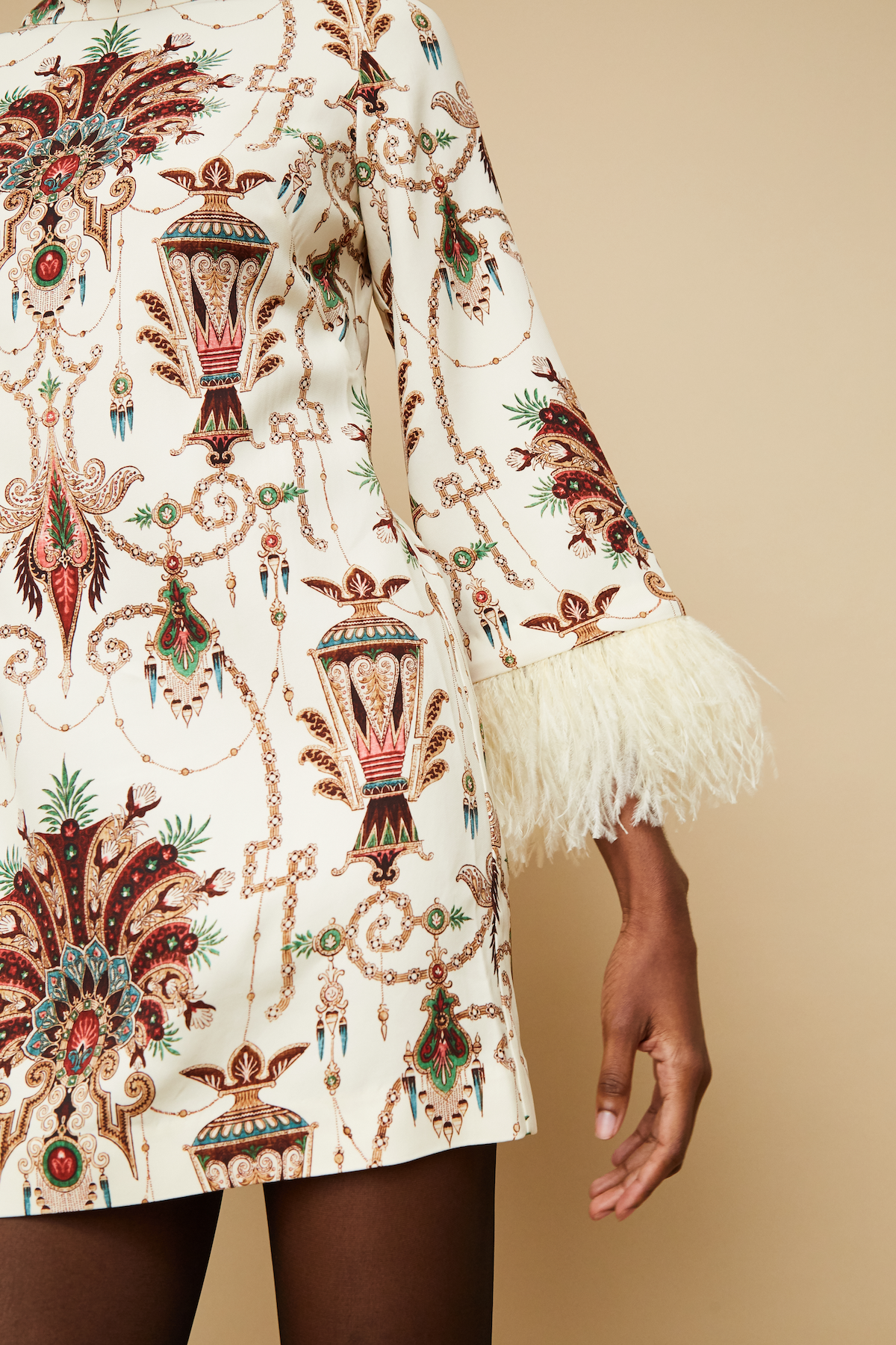 Vida Dress in Bejeweled Ivory