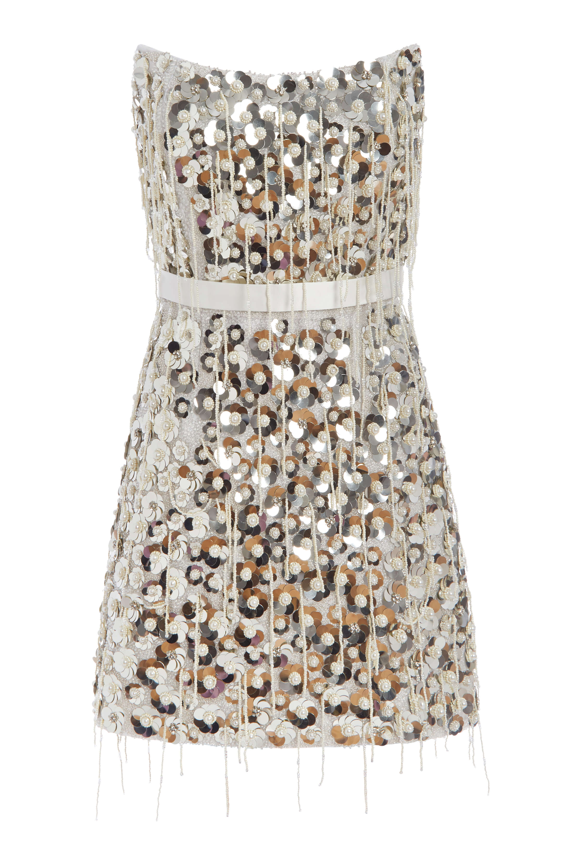 Paulina Hand-Beaded Mini Dress