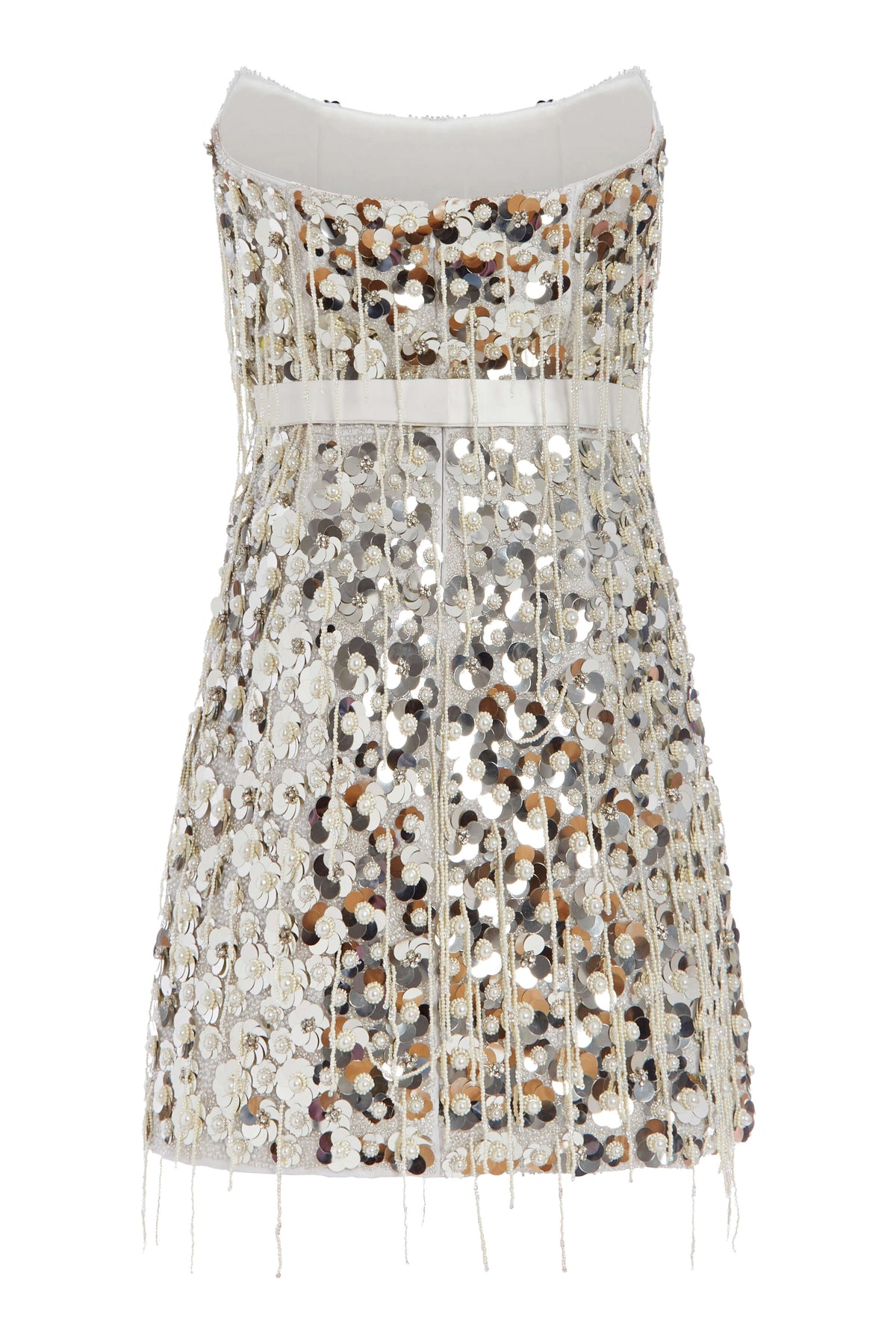 Paulina Hand-Beaded Mini Dress