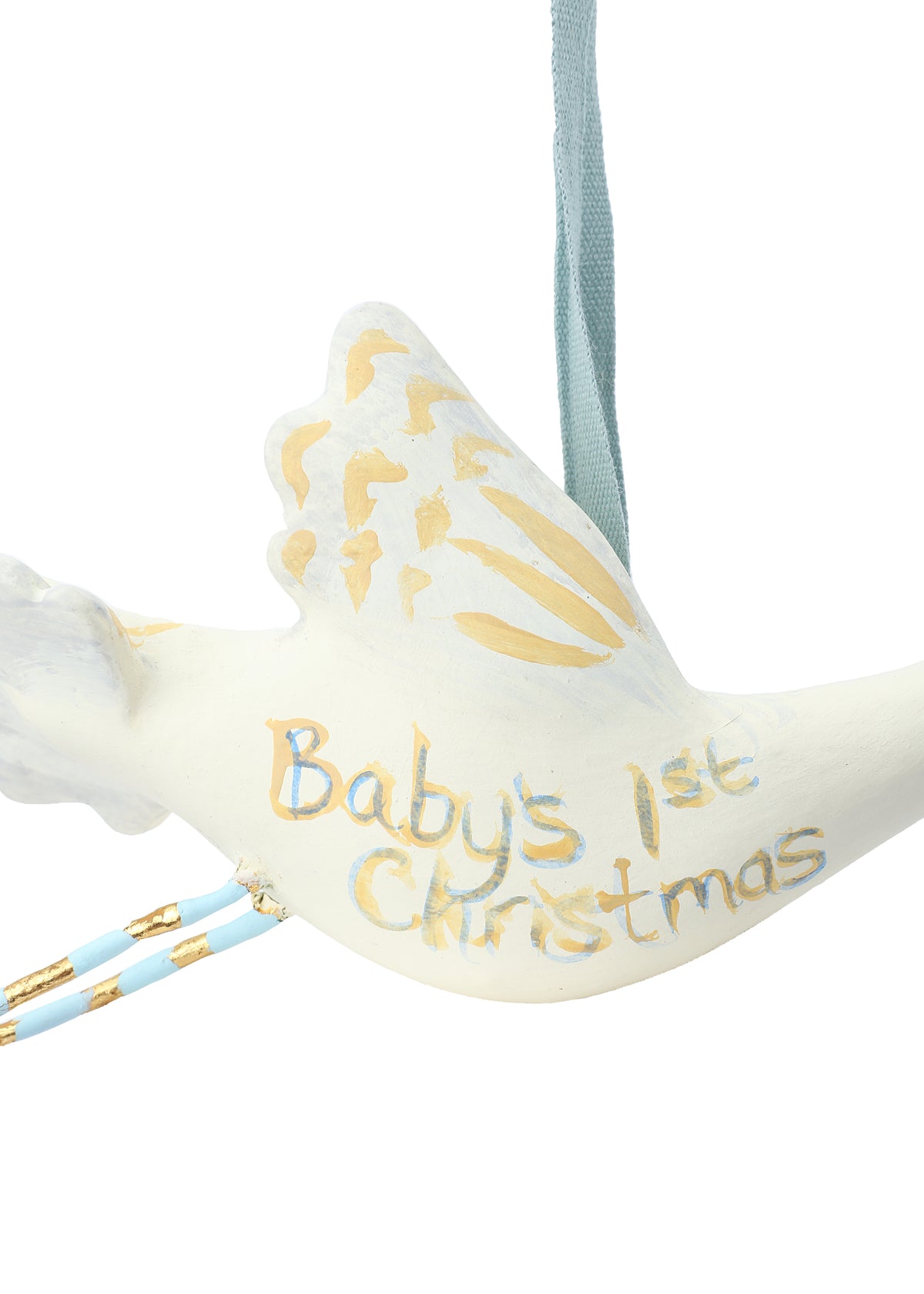 Baby's First Holiday Ornament in Blue