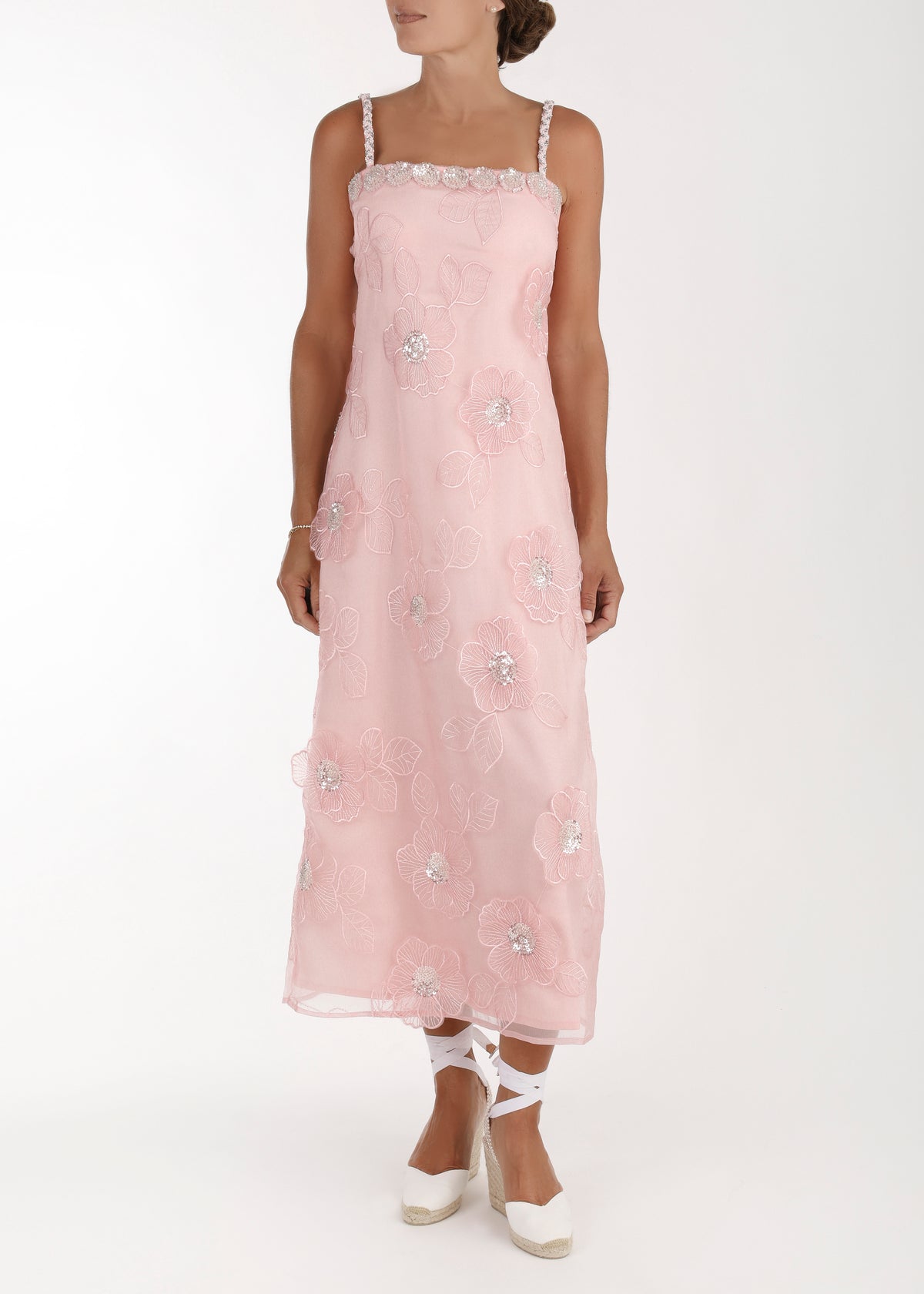 Gardenia Midi Dress in Pink