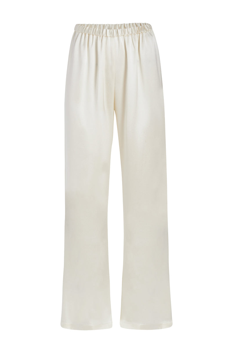 Gigi Ivory Cropped Easy Pant