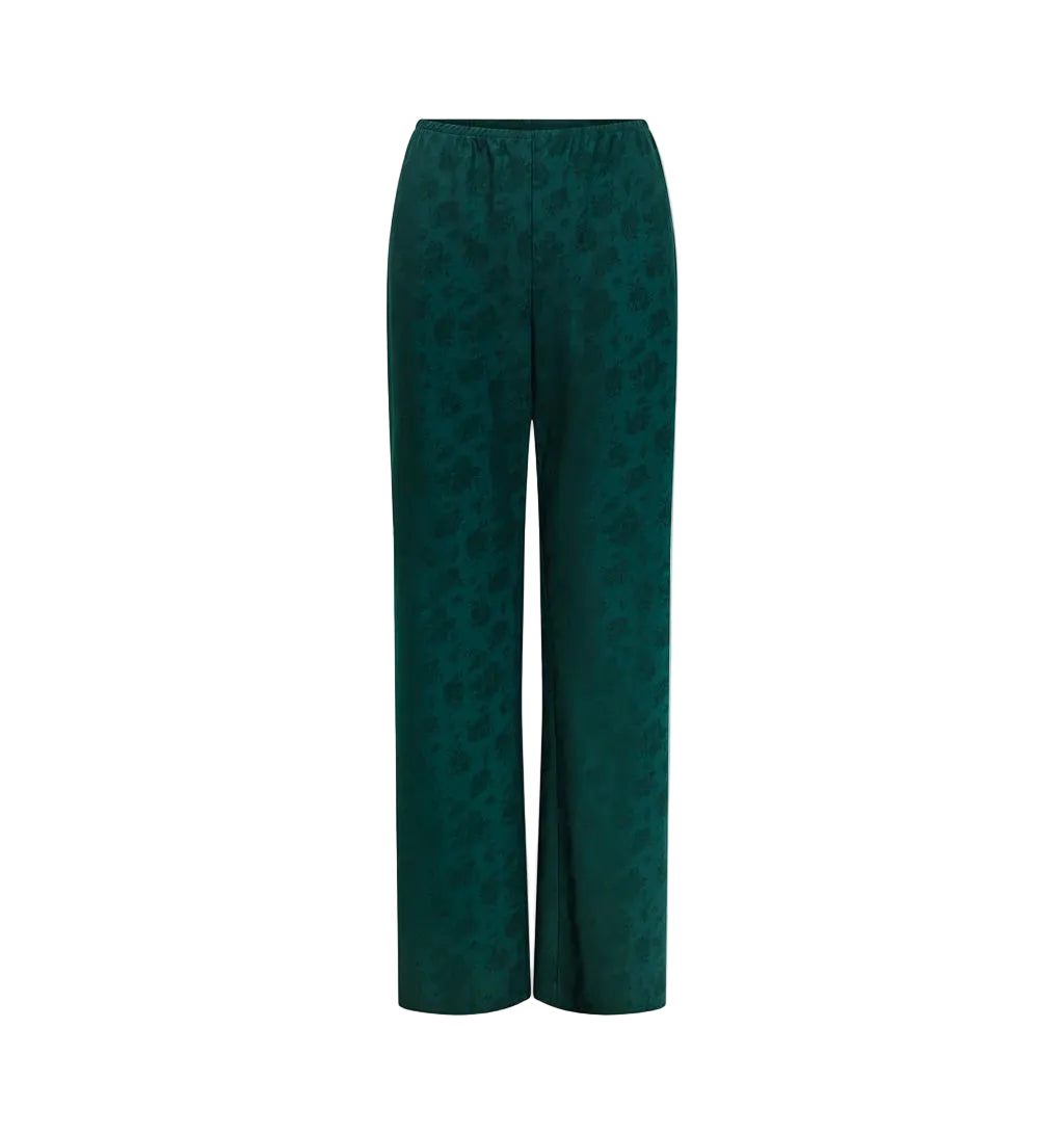 The Beverly Pant in Jadeite Floral Jacquard