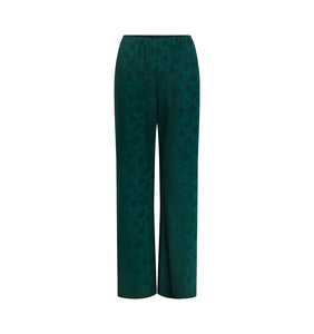 The Beverly Pant in Jadeite Floral Jacquard