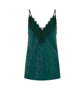 The Sylvane Top in Jadeite Floral Jacquard