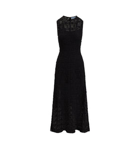 The Leanne Dress in Black Stretch Lace