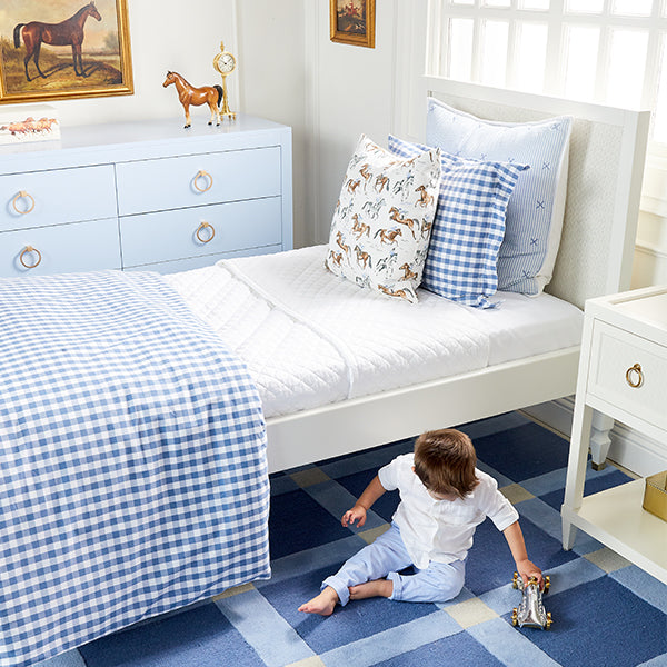 Classic Stripe Sham in Blue