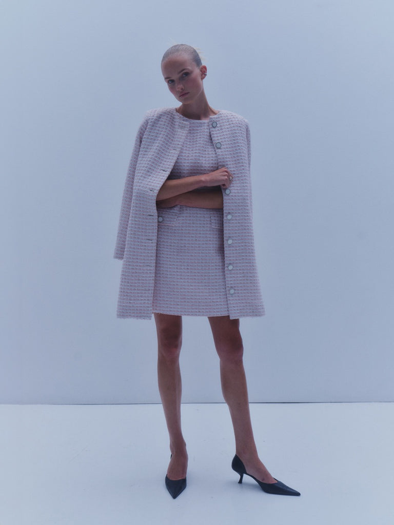 The Teresa Jacket in Pink & White