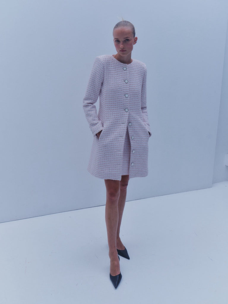 The Teresa Jacket in Pink & White