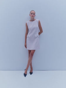 The Jessica Dress in Pink & White