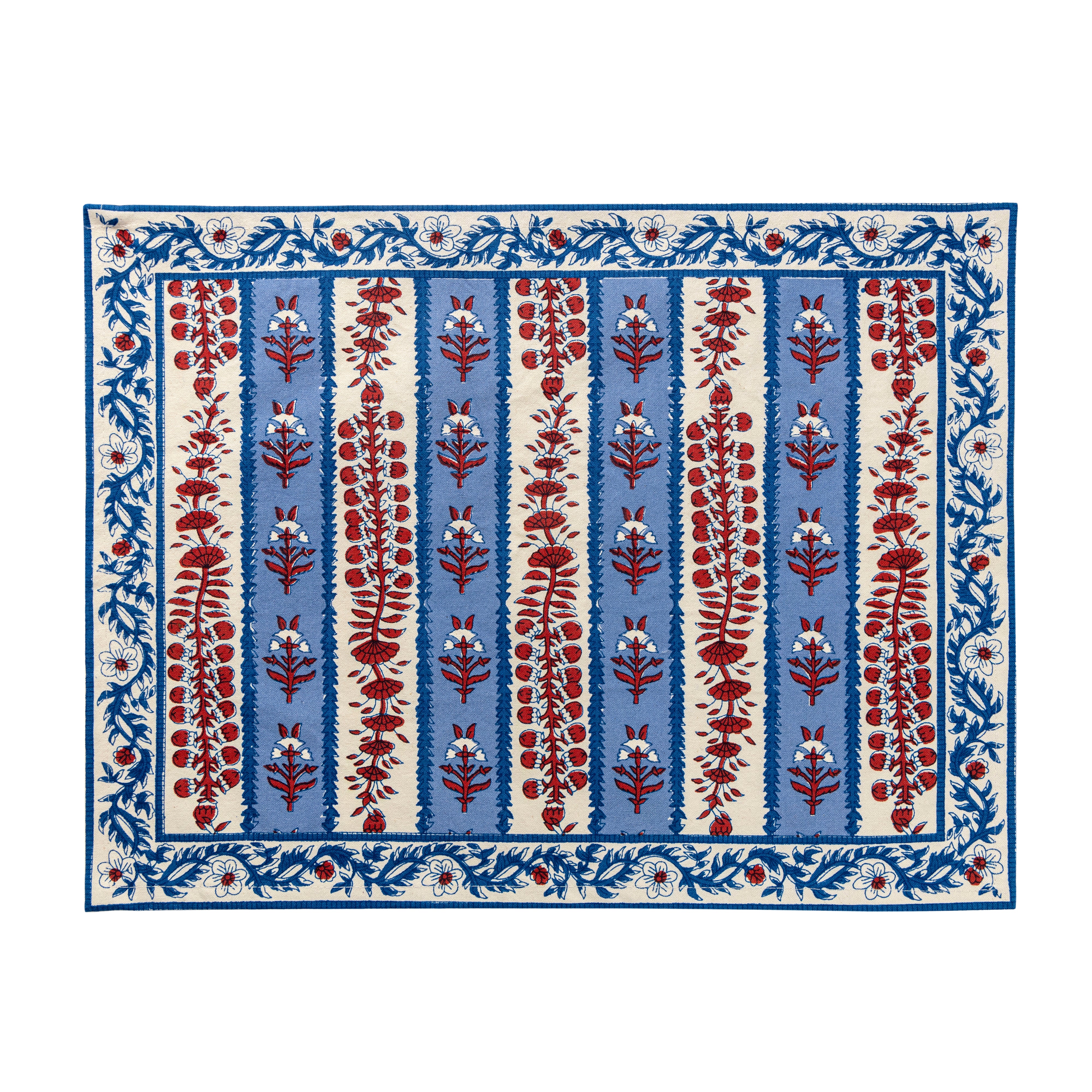 Provence Avignon Mats in Red & Blue, Set of 6