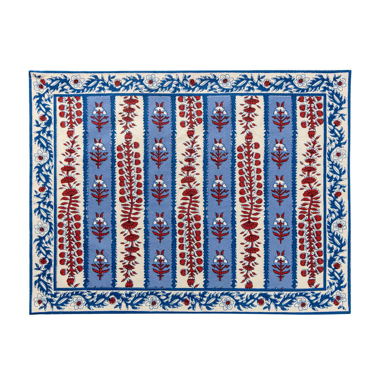 Provence Avignon Mats in Red & Blue, Set of 6