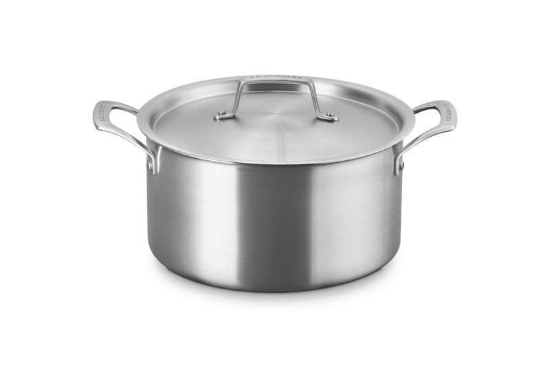 Essential Stainless Steel Deep Round Stockpot, 6.25 qt.