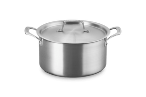Essential Stainless Steel Deep Round Stockpot, 6.25 qt.