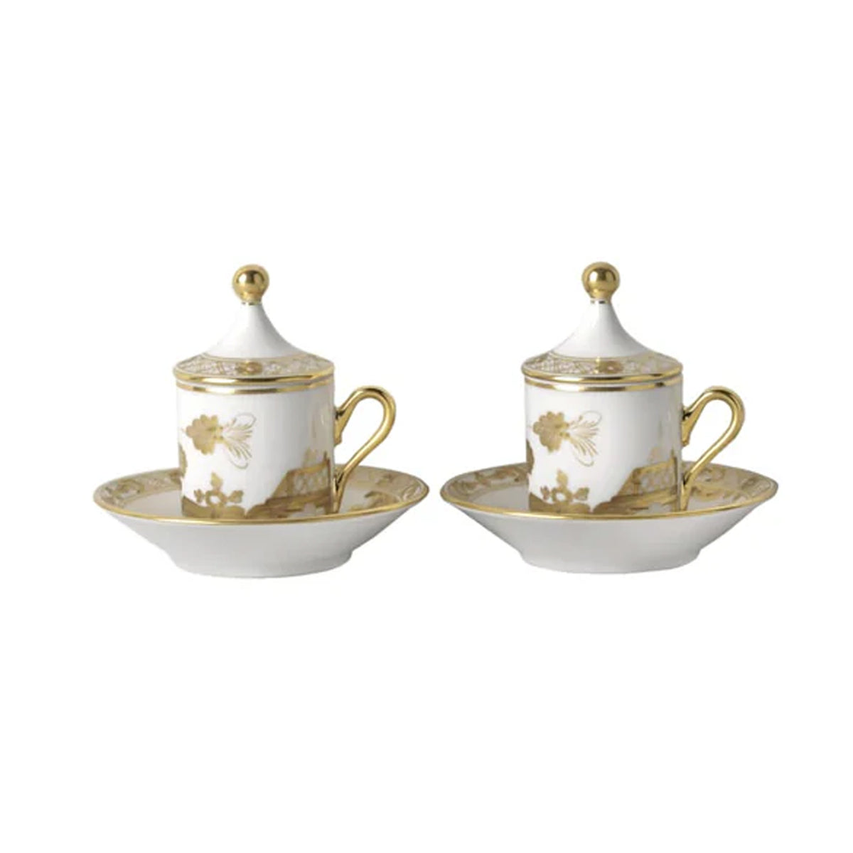 Oriente Italiano Coffee Set in Aurum, Set of 2
