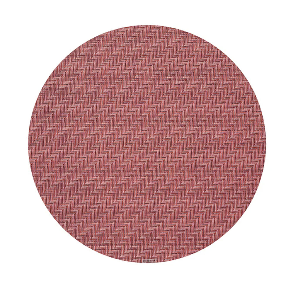 Foxtail Round Placemat in Raspberry