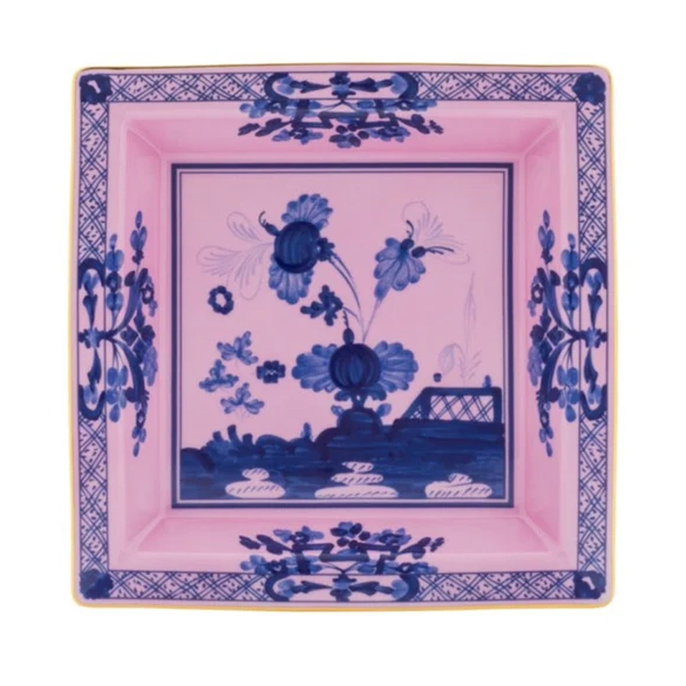 Oriente Italiano Large Squared Vide Poche in Azalea