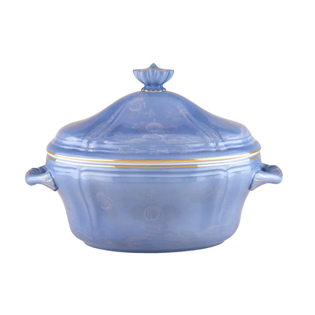 Oriente Italiano Oval Tureen With Cover in Pervinca