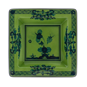 Oriente Italiano Large Squared Vide Poche in Malachite