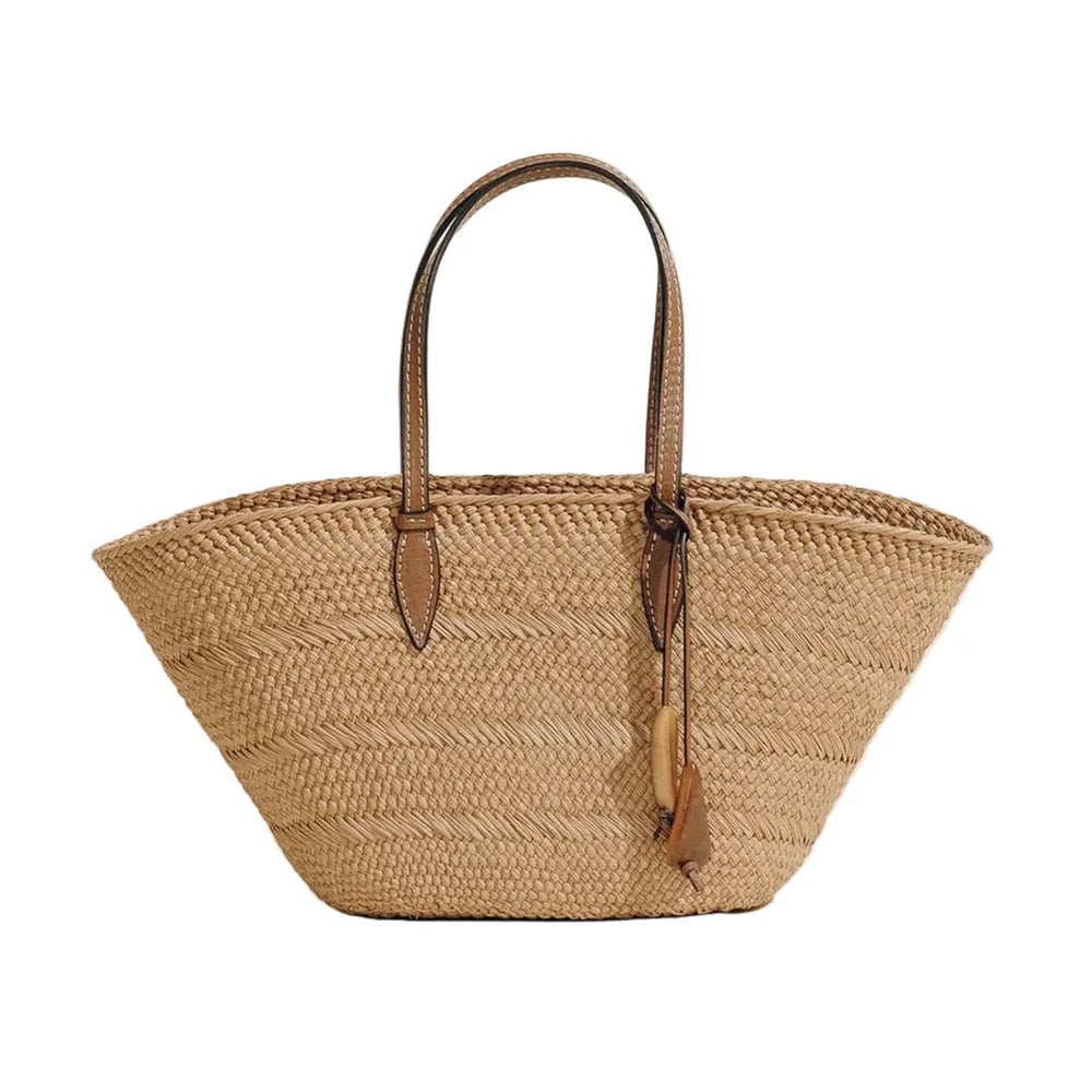 The Small Trapeze Basket in Nuez Cognac