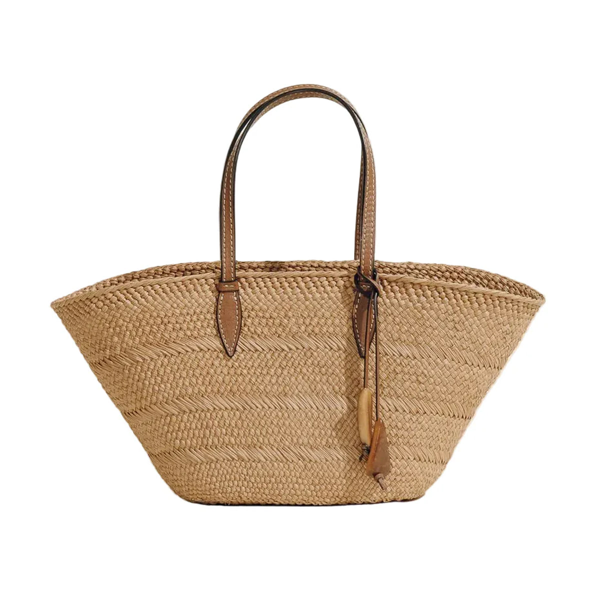 The Small Trapeze Basket in Nuez Cognac