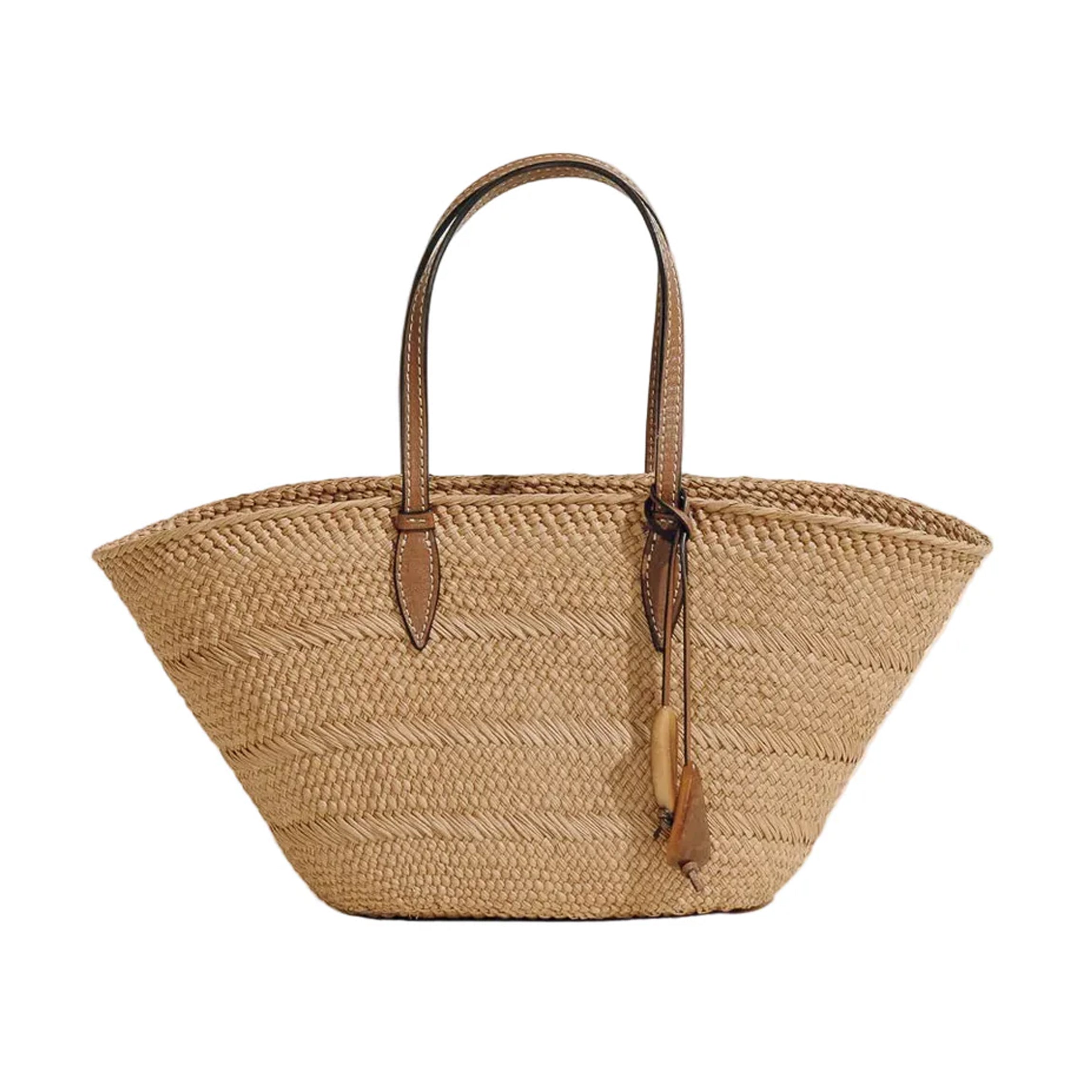 The Small Trapeze Basket in Nuez Cognac