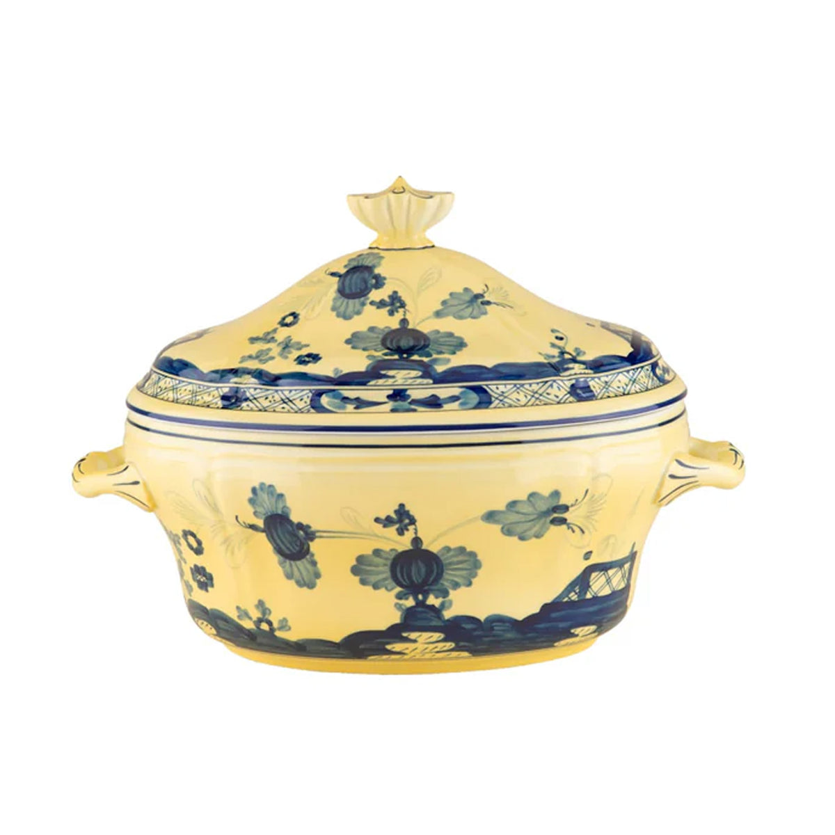 Oriente Italiano Oval Tureen With Cover in Citrino