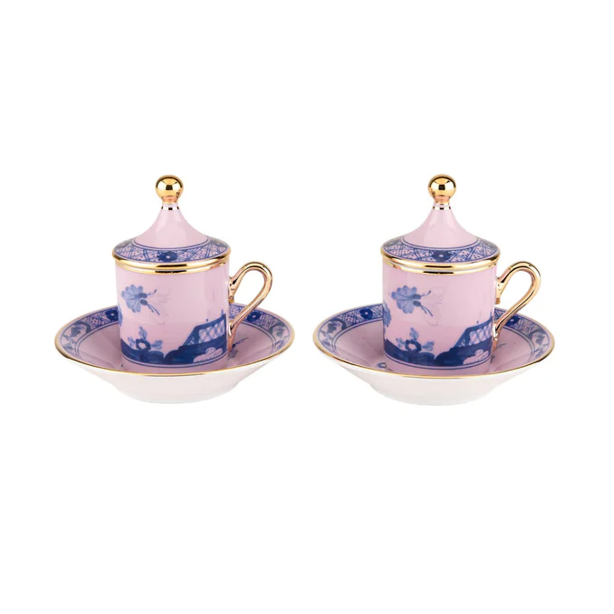 Oriente Italiano Coffee Set in Azalea, Set of 2