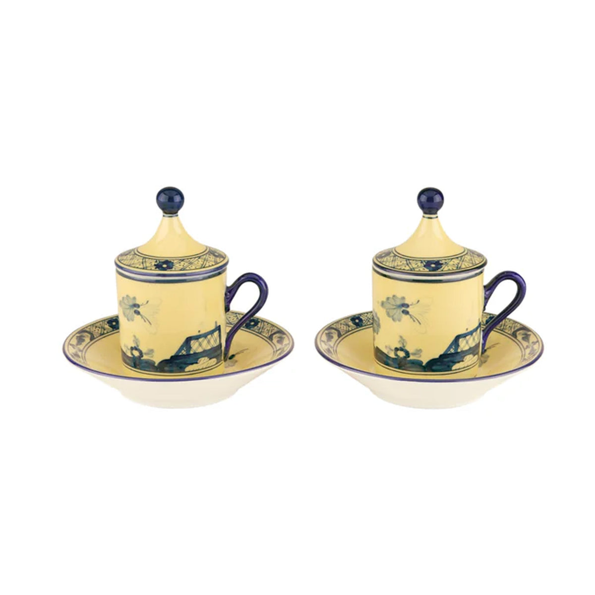 Oriente Italiano Coffee Set in Citrino, Set of 2