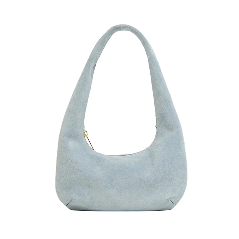 Mini Gnocchi Bag in Baby Blue Suede