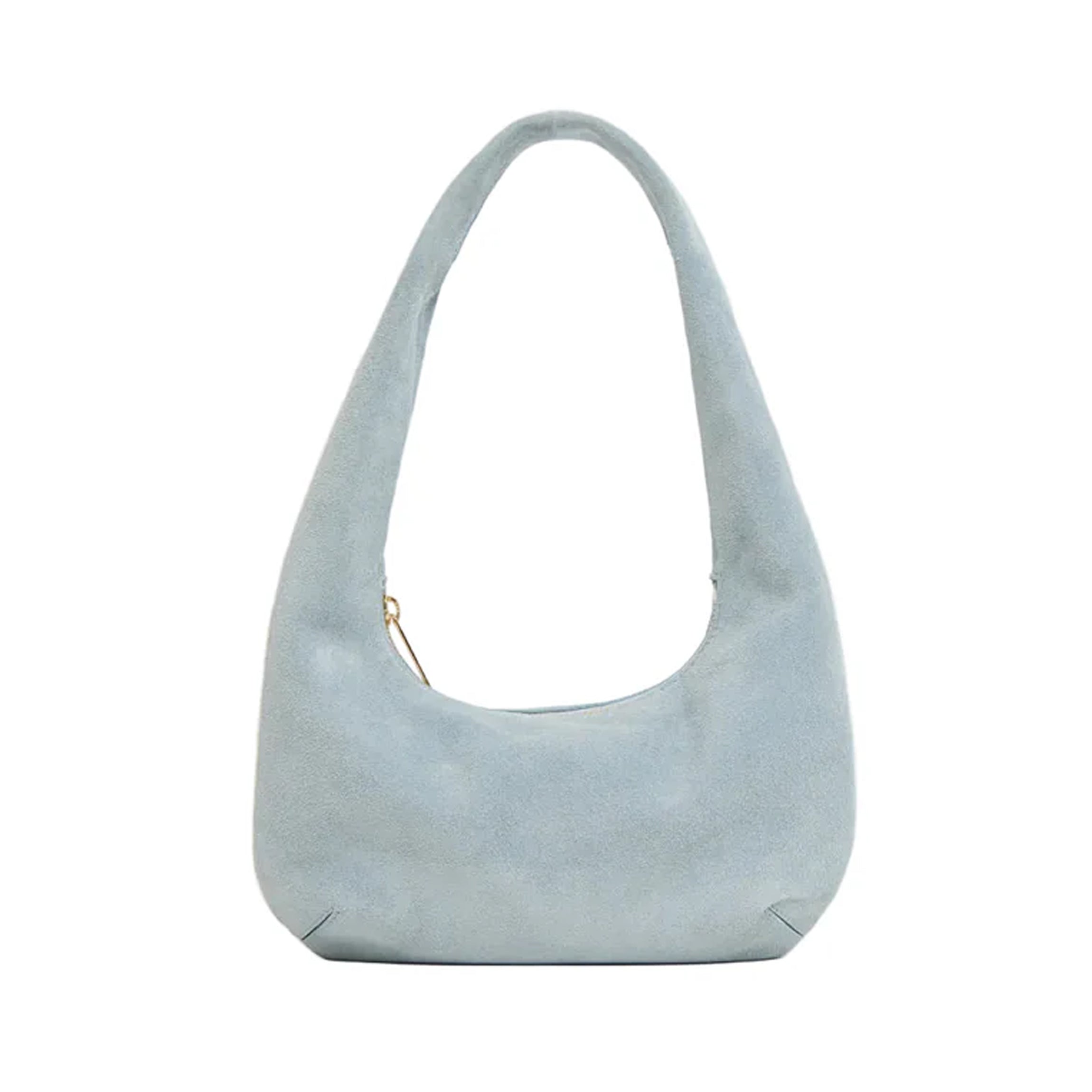 Mini Gnocchi Bag in Baby Blue Suede