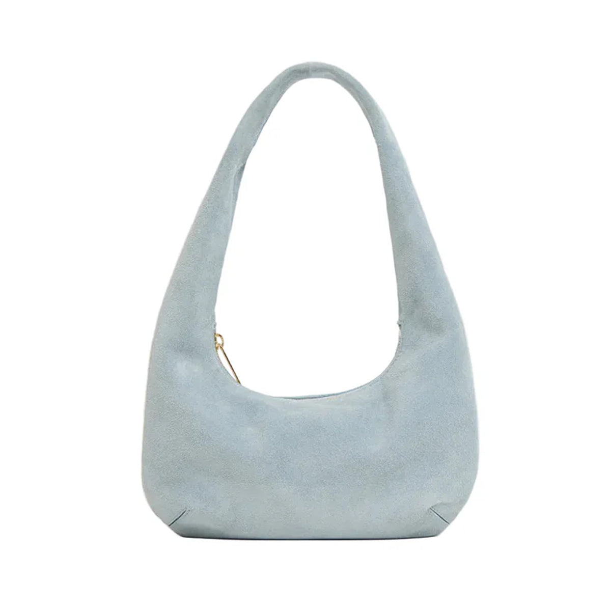 Mini Gnocchi Bag in Baby Blue Suede