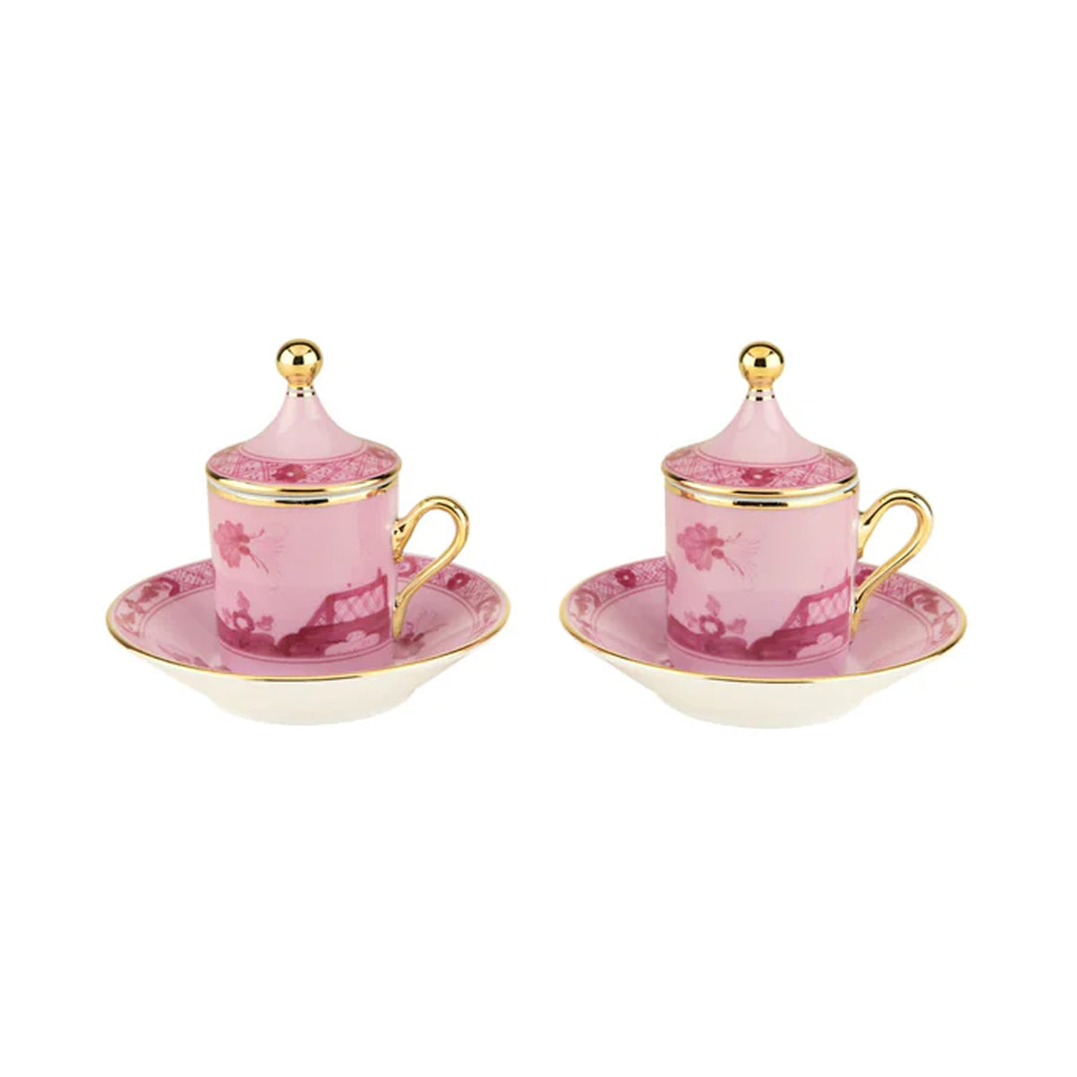 Oriente Italiano Coffee Set in Porpora, Set of 2