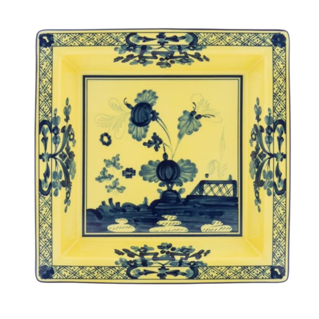 Oriente Italiano Large Squared Vide Poche in Citrino